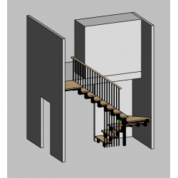 Внутренняя металлическая лестница 